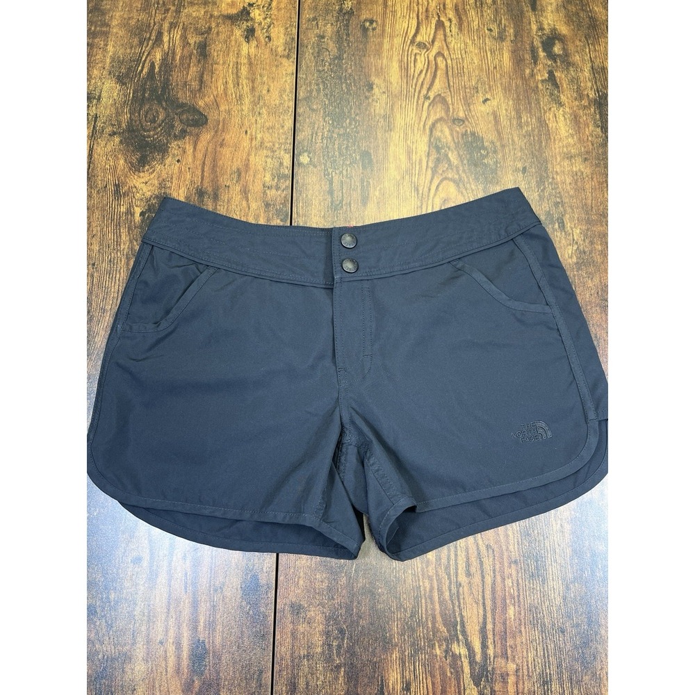 North Face Shorts Womens Size 10 Lightweight Outdoors Pockets Black Chino